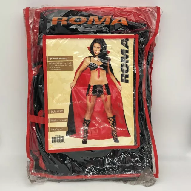 New Roma Dark Mistress Sexy Costume - Size M/L