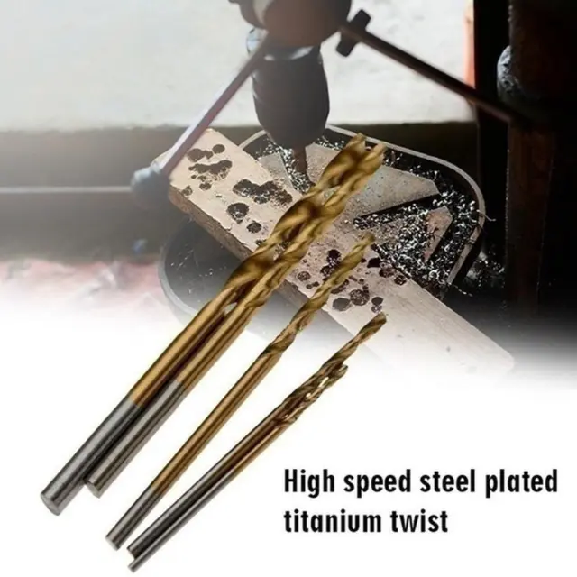 50/25/10Pcs Titanium Coated HSS High Speed Steel Drill Bi C8O0