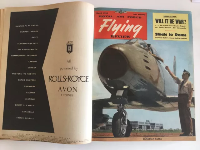 RAF Flying Review, Bound 12 Issues, 1956 (jan - dec) 2