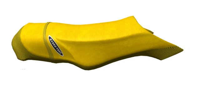Hydro-Turf SeaDoo Seat Cover XP (1997-2004) Yellow Vinyl/Yellow Carbon Fiber Em