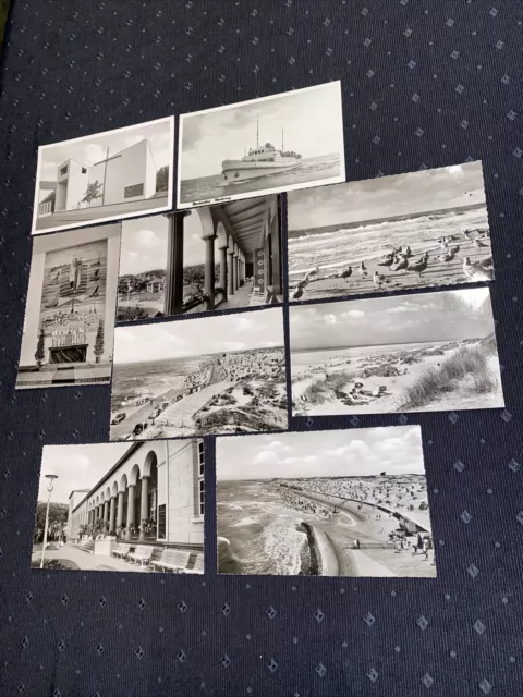 9x Alte Postkarte NORDERNEY von 1954 Konvolut Ansichtskarte PK AK Foto AGFA #15