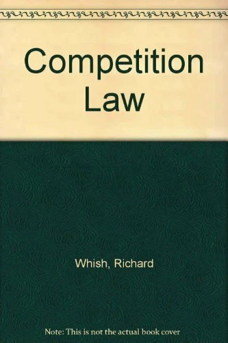 Competition Law by Whish, Richard 0406012792 FREE Shipping