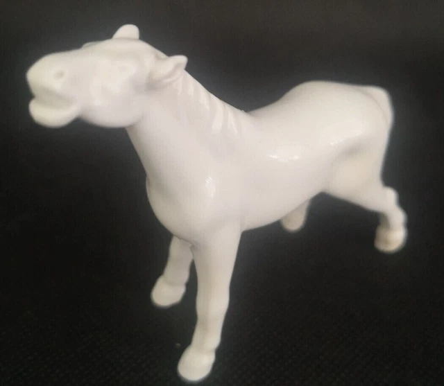 Lot De 4 Cuivres En Porcelaine Vintage - Décoration Murale Cheval & Voiture