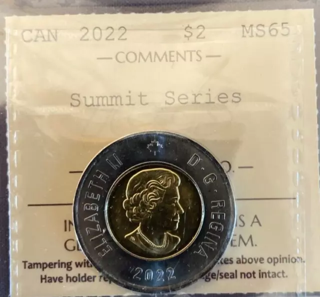 Canada - 2 Dollars - 2022 - Summit Series - ICCS Certified - MS-65