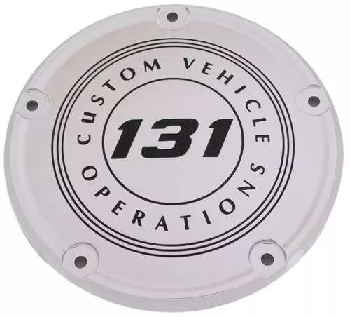 Chrome 131 CVO Derby Cover Custom Engraving 131-10-67