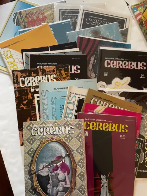 CEREBUS lot of 27 vintage comic books Aardvark-Vanaheim