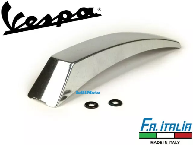 CRESTA BAFFO PARAFANGO IN ALLUMINIO LUCIDO VESPA PX PE 125/150/200 arcobaleno