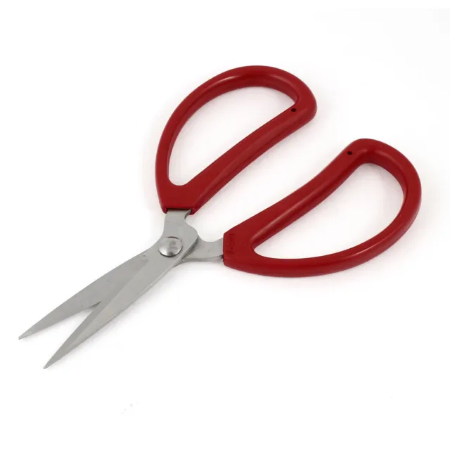 Home Kitchen rojo agarres recubiertos de goma tijeras cortador de Metal 15cm