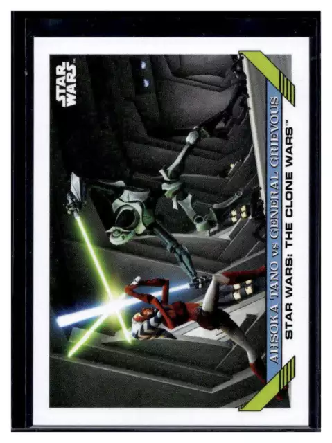 2023 Topps Star Wars Throwback Thursday 76 Ahsoka Tano vs General Grievous (Qty)