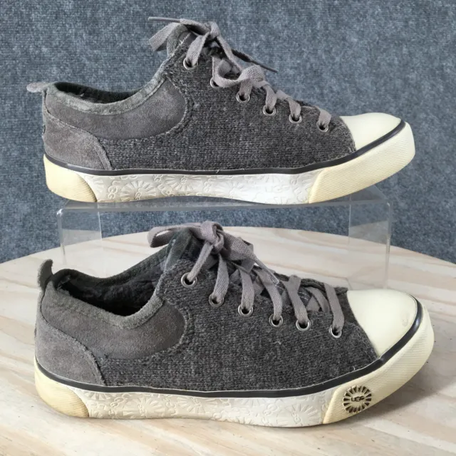 UGG Australia Shoes Womens 6.5 Evera Casual Low Sneakers Gray Fabric Lace Up