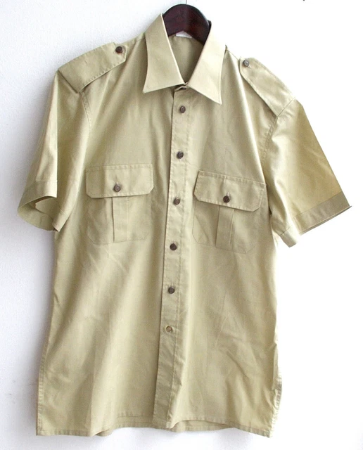 Camicia tradizionale uomo kaki circa taglia 37/38