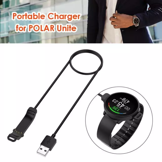 4-pin 1m USB Charger Watch Cable for POLAR Unite Smartwatch Charging Cord Line