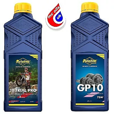 Putoline Trials Bike Oil - Tt Trial Pro 2 Stroke Oil + Gp10 Gearbox Oil