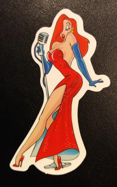 Vintage Cartoon Characters Roger Rabbit Sexy Wife Jessica Bumper Sticker Decal