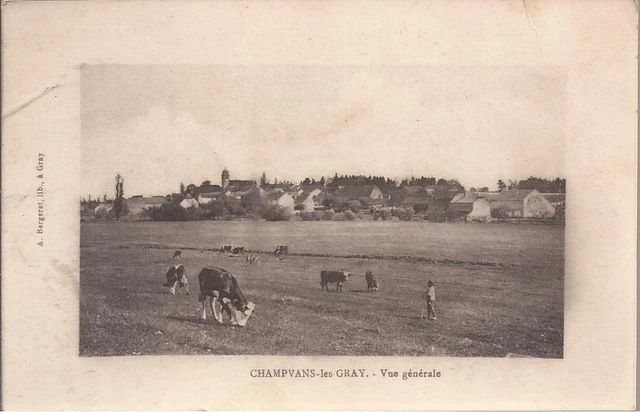 CPA 70 CHAMPVANS LES GRAY. VUE GENERALE. . ECRITE.VERS 1910.BE.(ref 93)