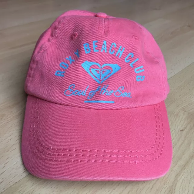 ROXY Beach Club Baseball Cap Coral Pink Women's Surf Summer Hat Quiksilver