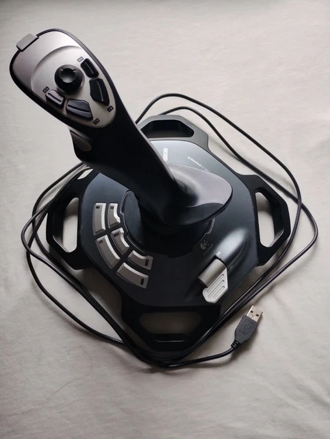 Vintage Logitech Force  3D Pro F3D USB Flight Stick, for Mac