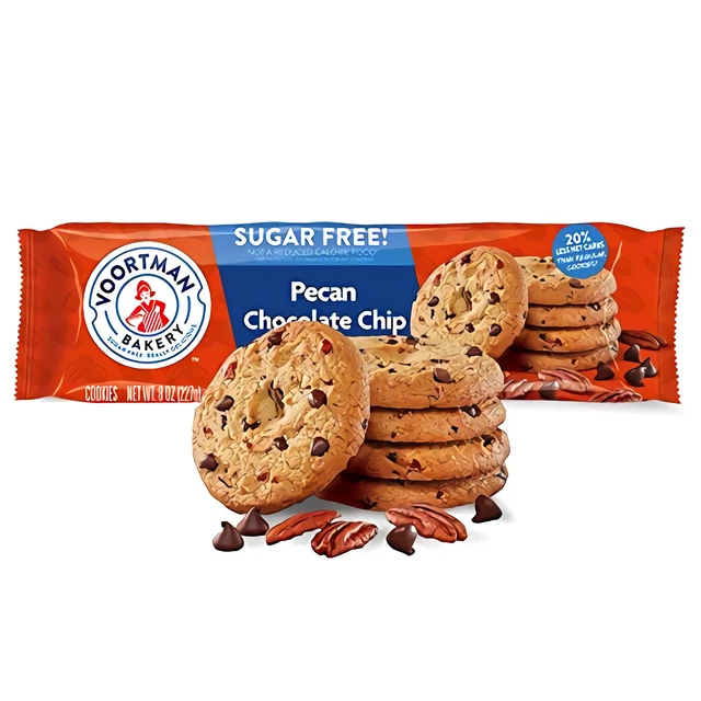 Voortman Bakery sans Sucre Pécan Chocolat Puce 237ml Paquet De 4