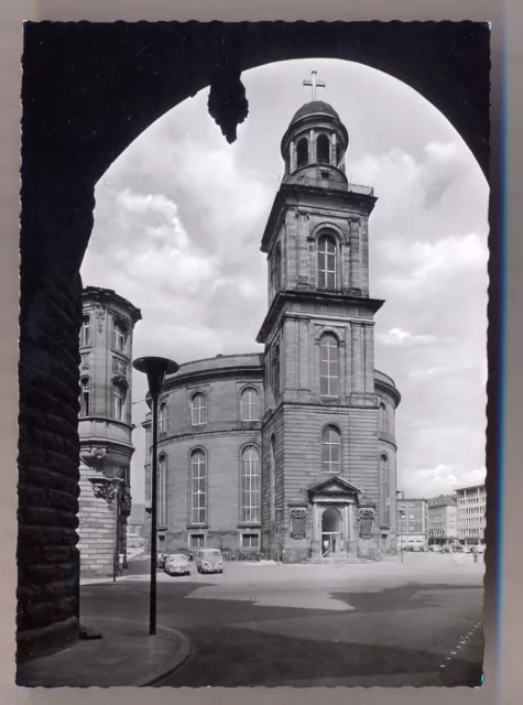 AK 55 FRANKFURT AM MAIN - DURCHBLICK AUF DIE PAULSKIRCHE n.gel. (932)