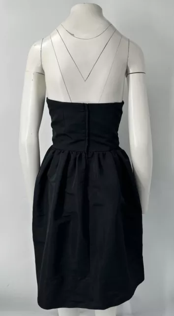 Red valentino strapless bow taffeta dress altered size xs 3