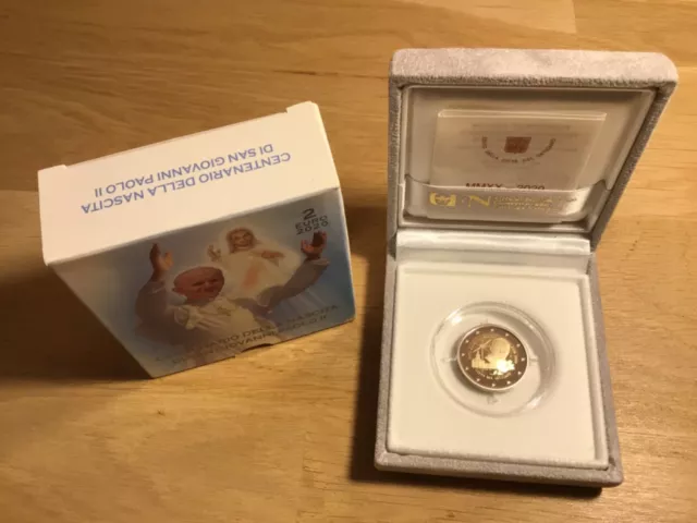 2 euro BE Vatican 2020 Jean Paul II commémorative rare à saisir !