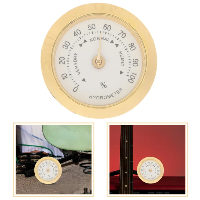 PIANO HYGROMETER INSTRUMENT Humidity Gauge for Guitar Portable Ukulele
