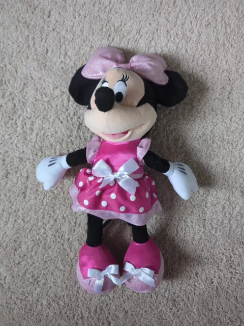 Disney Just Play MINNIE MOUSE Light Up Bow Talking plush.