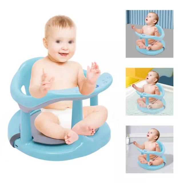 Newborn Infant Baby Bath Tub Ring Seat Infant Toddler Safety Chair Anti Slip NEW