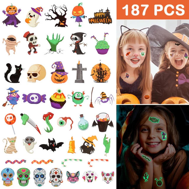 Tatuaggi Halloween Bambini Tatuaggi Ragno Temporanei - 8 Fogli Per Bambini Tema Supereroe E 1082216