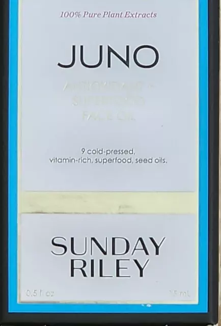 Sunday Riley Juno Antioxidant + Superfood Face Oil 15 ml. Skin Treatment JJ