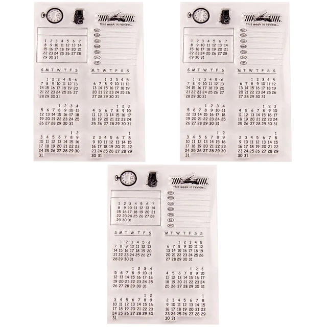 3 stücke klar stempel transparent dichtstempel für diy scrapbooking handwerk fot