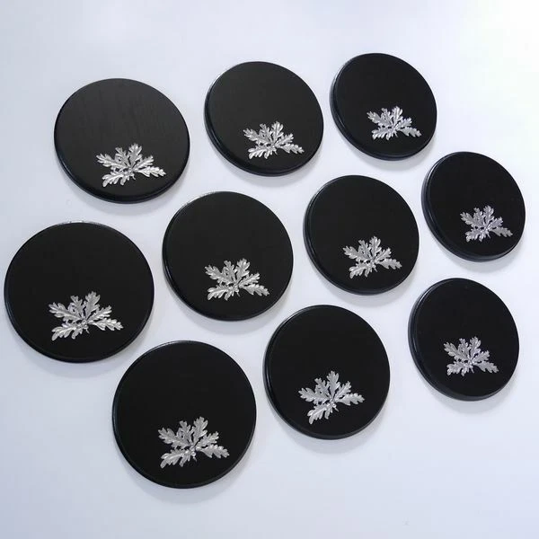 10 X Keilerschilder Tablero Keiler Redondo Oscuro AF17cm+ Hoja de Roble
