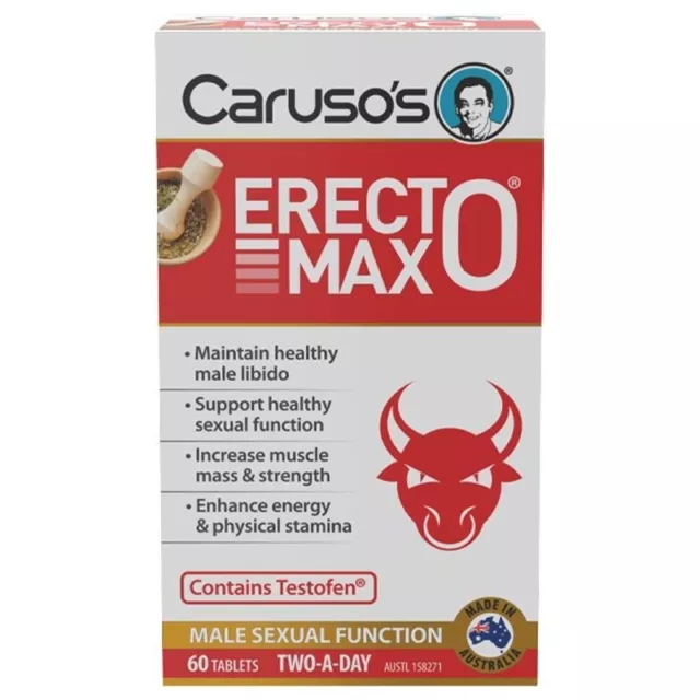 Carusos Erecto MAX 60 Tablets "EXP 01/27"