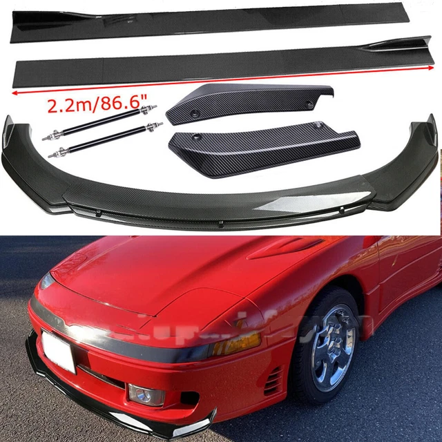 Carbon Fiber Front Bumper Lip /Side Skirt/ Strut Rods For Mitsubishi 3000GT