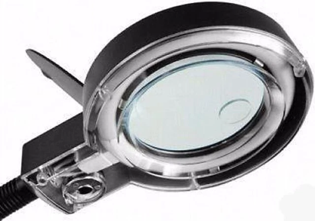 Hands Free Bench Table Lighted Magnifier Desk Top Lamp Magnify Power Light