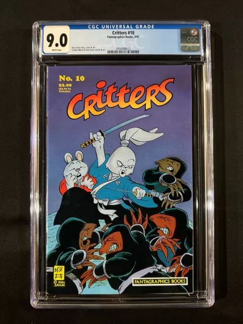 Critters #10 CGC 9.0 (1987) - Usagi Yojimbo
