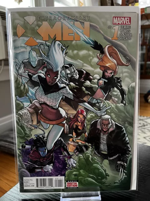 Extraordinary X-Men Issue #1 (Marvel Comics, 2016) 1st Print Lemire Ramos