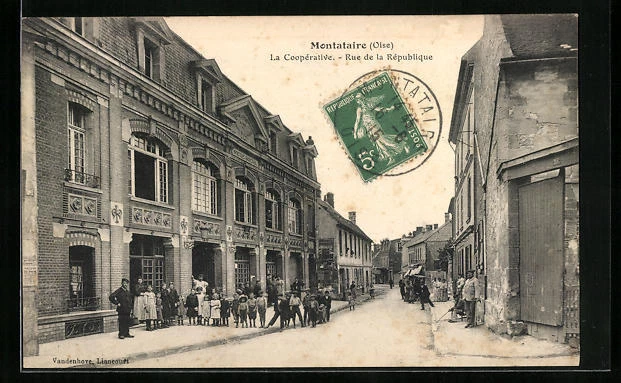 CPA Montataire, La Cooperativè, Rue de la République 1915