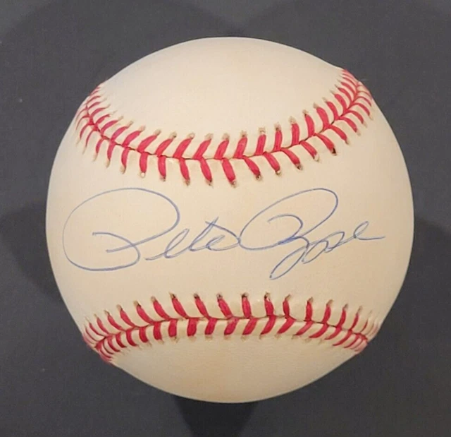 PETE ROSE Signed Official MLB Baseball-CINCINNATI REDS-PHILLIES-PSA PETE ROSE Signed Official MLB Baseball-CINCINNATI REDS-PHILLIES-PSA
