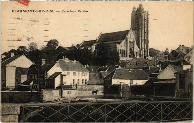 CPA BEAUMONT-sur-OISE - Carrefour Perrine (107131)