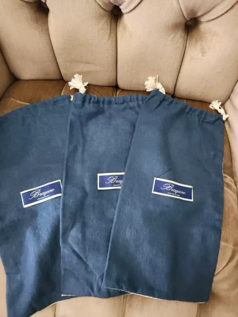 Lote de 3 bolsas de polvo para zapatos Bragano
