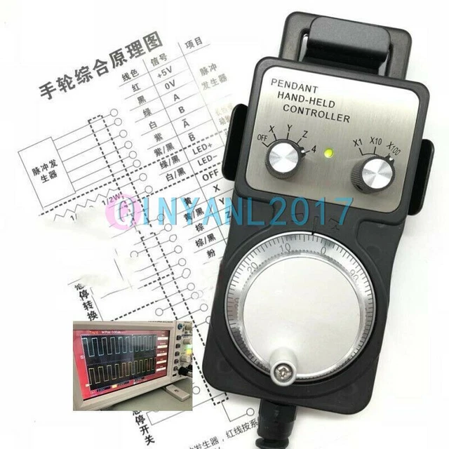 1PC 4 Axis MGP CNC Handwheel Manual Pulse Generator for Fanuc/Siemens/Mitsubishi