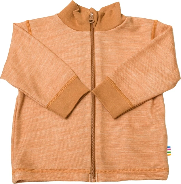 Cardigan bambini Joha con cappuccio e cerniera rame