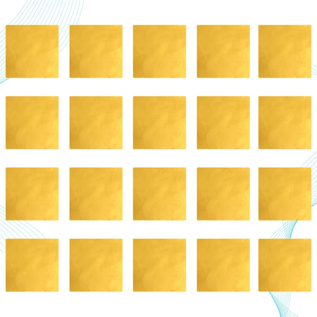 150 piezas Imitación Hoja de Oro Kit Decoración Con Acentos Dorados