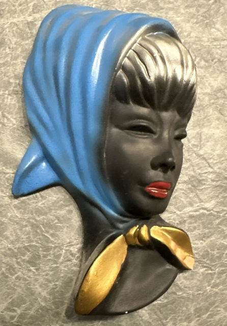 Schöner Cortendorf Frauenkopf Wandmaske Wandkopf.