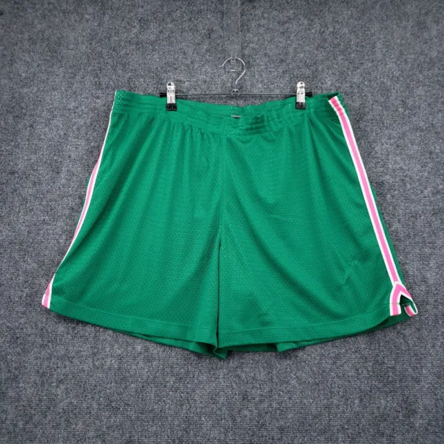 Champion Shorts Womens XL Green Track High Waisted Mesh Pull On Athletic Active