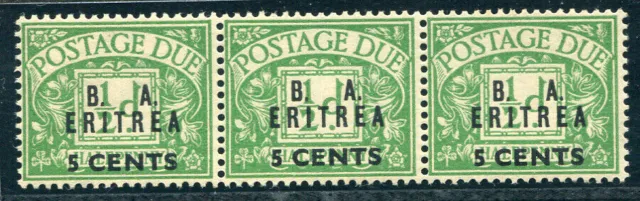 Eritrea Occ. English - ST B. M. A. 5 Cent. on 1/2 p. variety