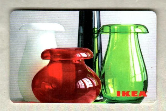 IKEA ( Norway ) Assorted Glass Vases 2009 Gift Card ( $0)