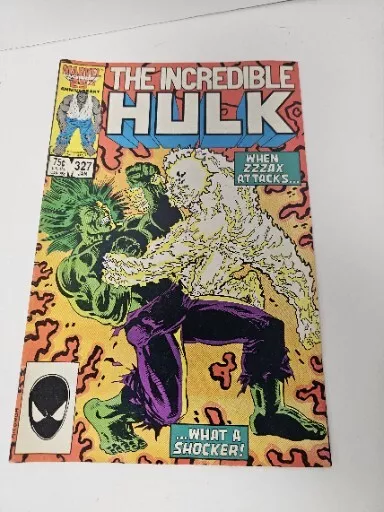 1986 The Incredible Hulk #327 "Marvel Comics" Comic Book