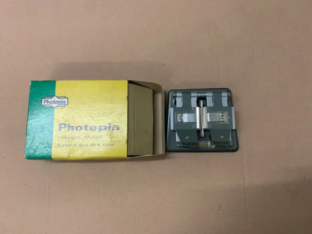 Empalme universal Photopia para super 8, 8mm y 16mm, incluye instrucciones